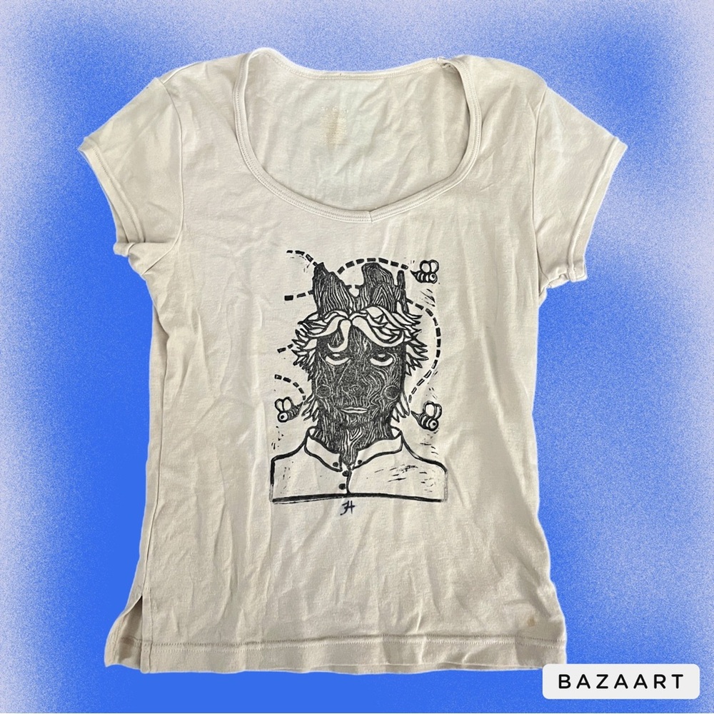 abstract art graphic baby tee